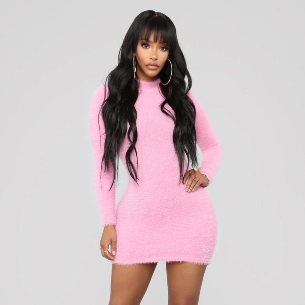 Fashion Nova Beverly Hills Babe Dress - Pink